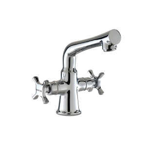 15018-Centre-Hole-Basin-Mixer-(With-a-Pair-of-450mm-Braided-Hose) 15018-Centre-Hole-Basin-Mixer-(With-a-Pair-of-450mm-Braided-Hose)