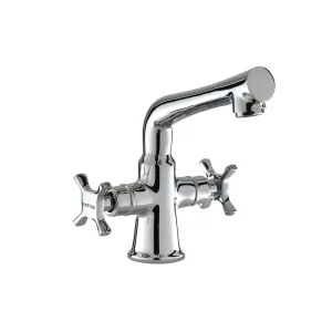 15018-Centre-Hole-Basin-Mixer-(With-a-Pair-of-450mm-Braided-Hose)