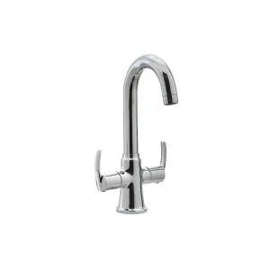 16018_Centre-Hole-Basin-Mixer-(With-a-Pair-of-450mm-Braided-Hose)